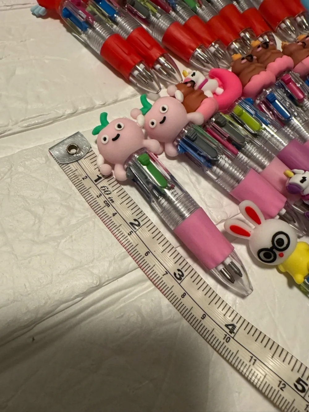 New 47pc Kids Novelty Multi-Color Click Ballpoint Pens, Party Favors
